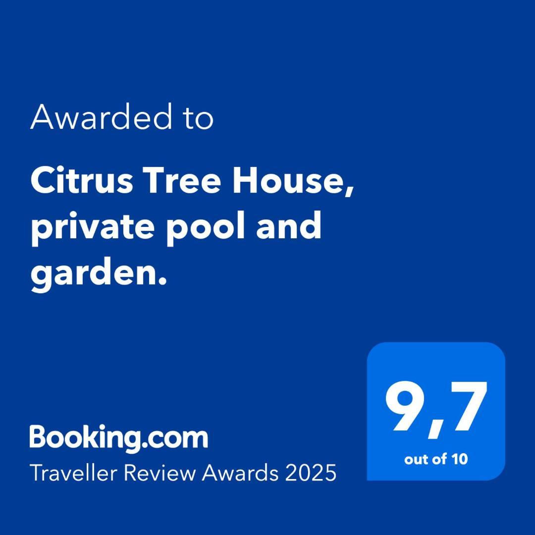Villa Citrus Tree House, Private Pool And Garden. Angeja Exterior foto